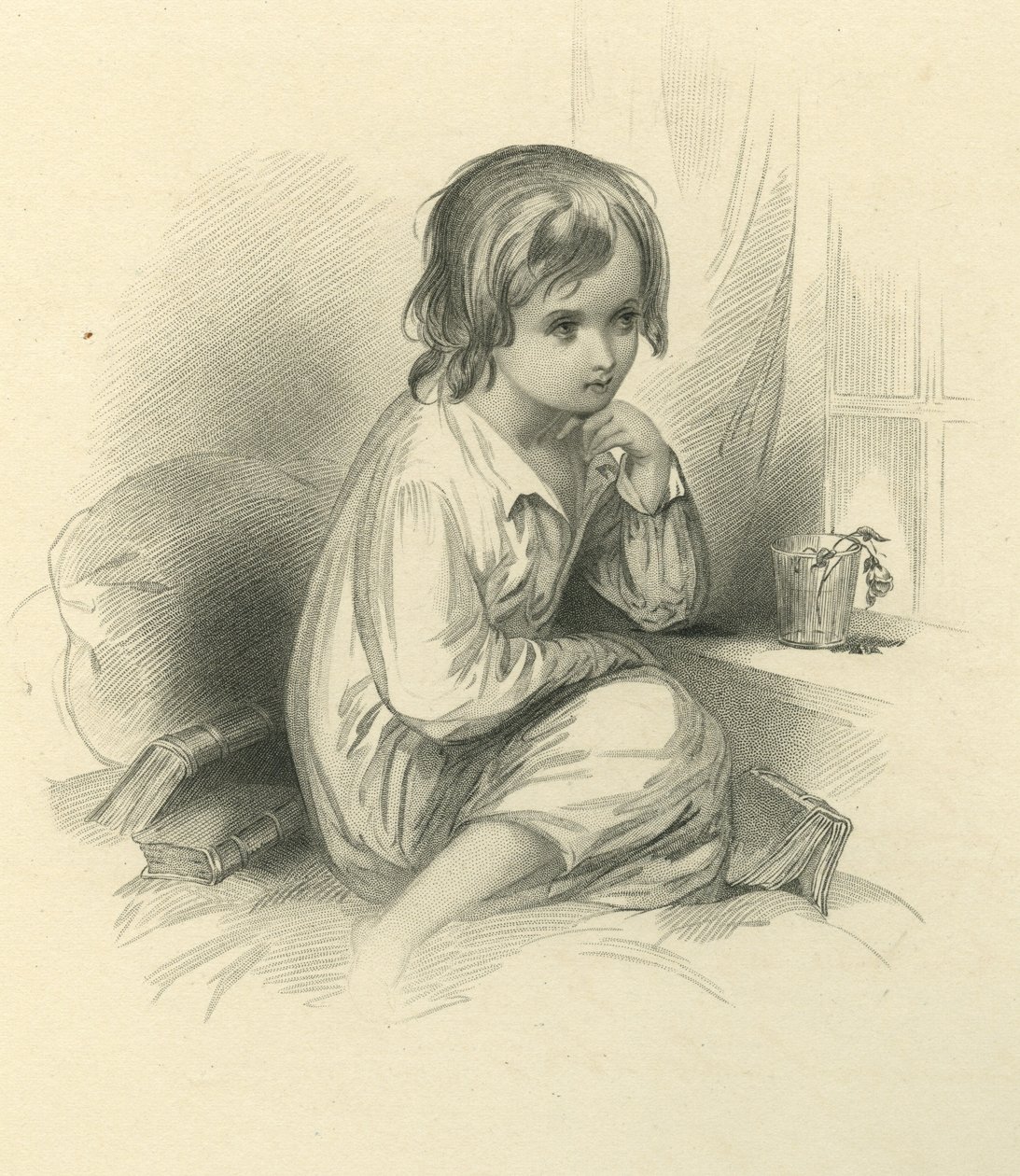 Dombey und Sohn - Kleiner Paul Dombey von Hablot Knight Browne