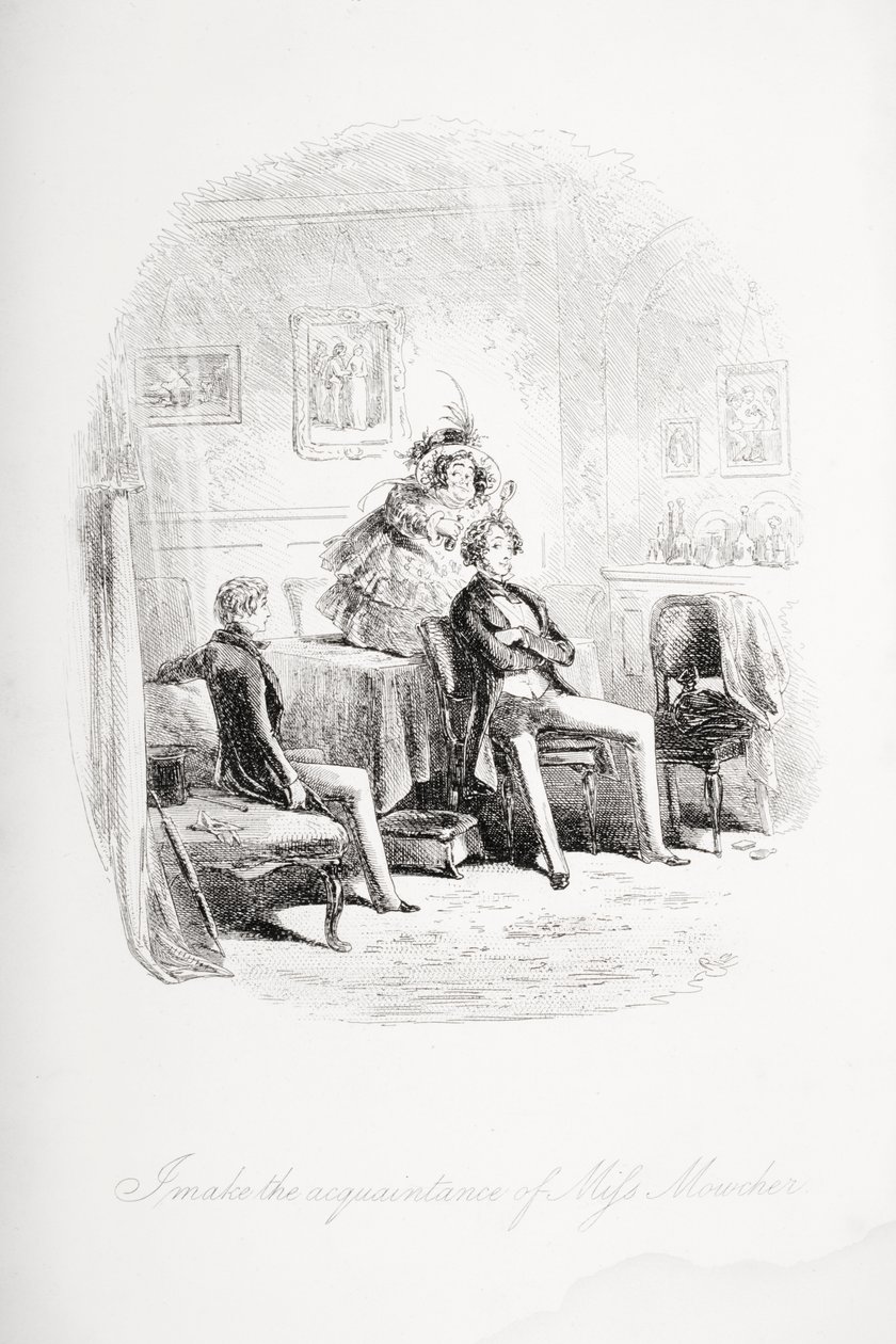 Ich mache die Bekanntschaft von Miss Mowcher, Illustration aus 