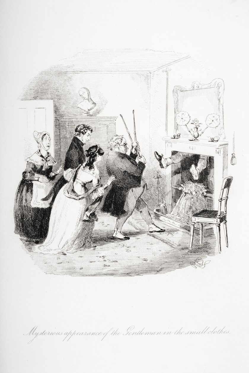 Geheimnisvolles Erscheinen des Herrn in den Kniehosen, Illustration aus 
