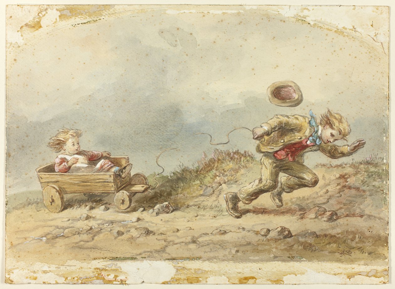 Das gebrochene Karren-Seil von Hablot Knight Browne