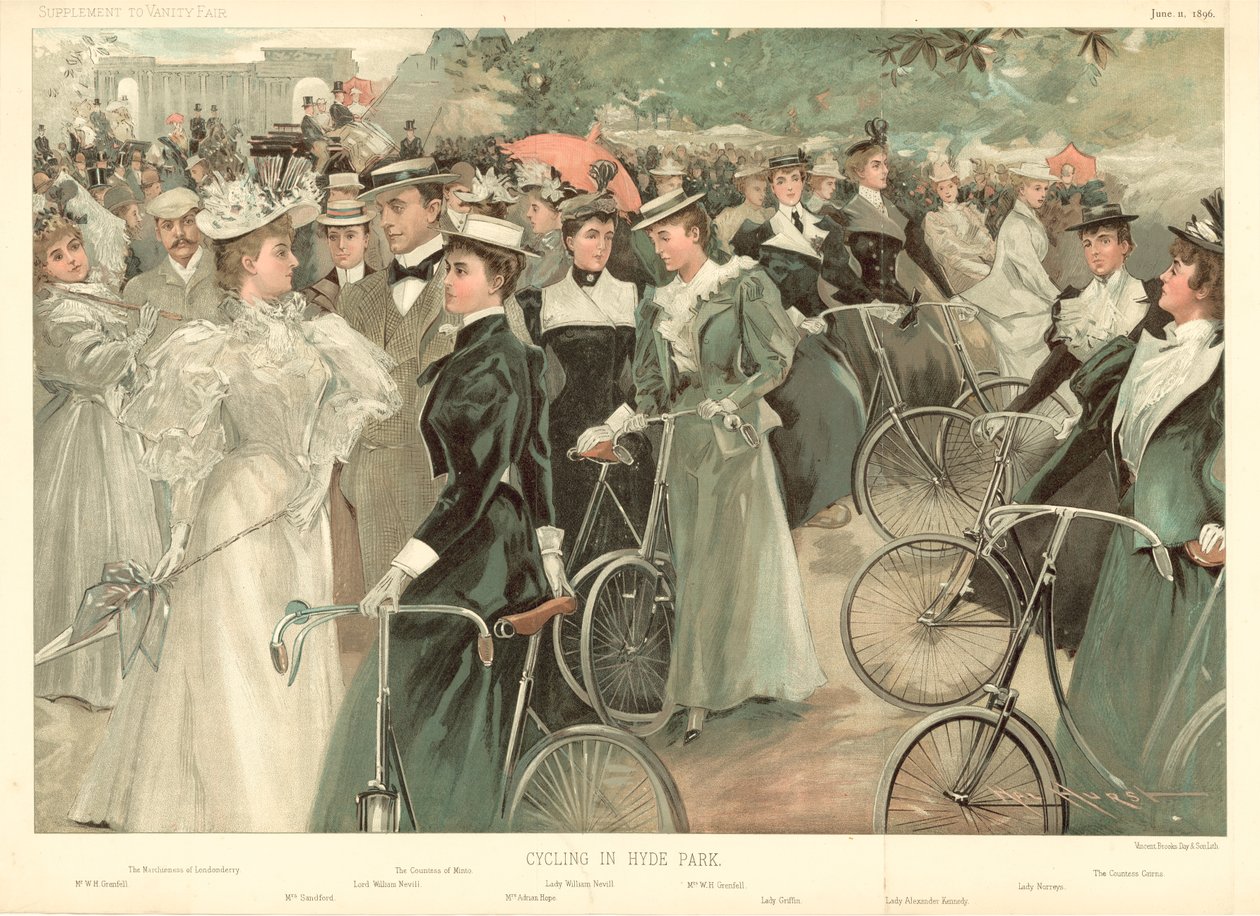 Radfahren im Hyde Park von Hal Hurst