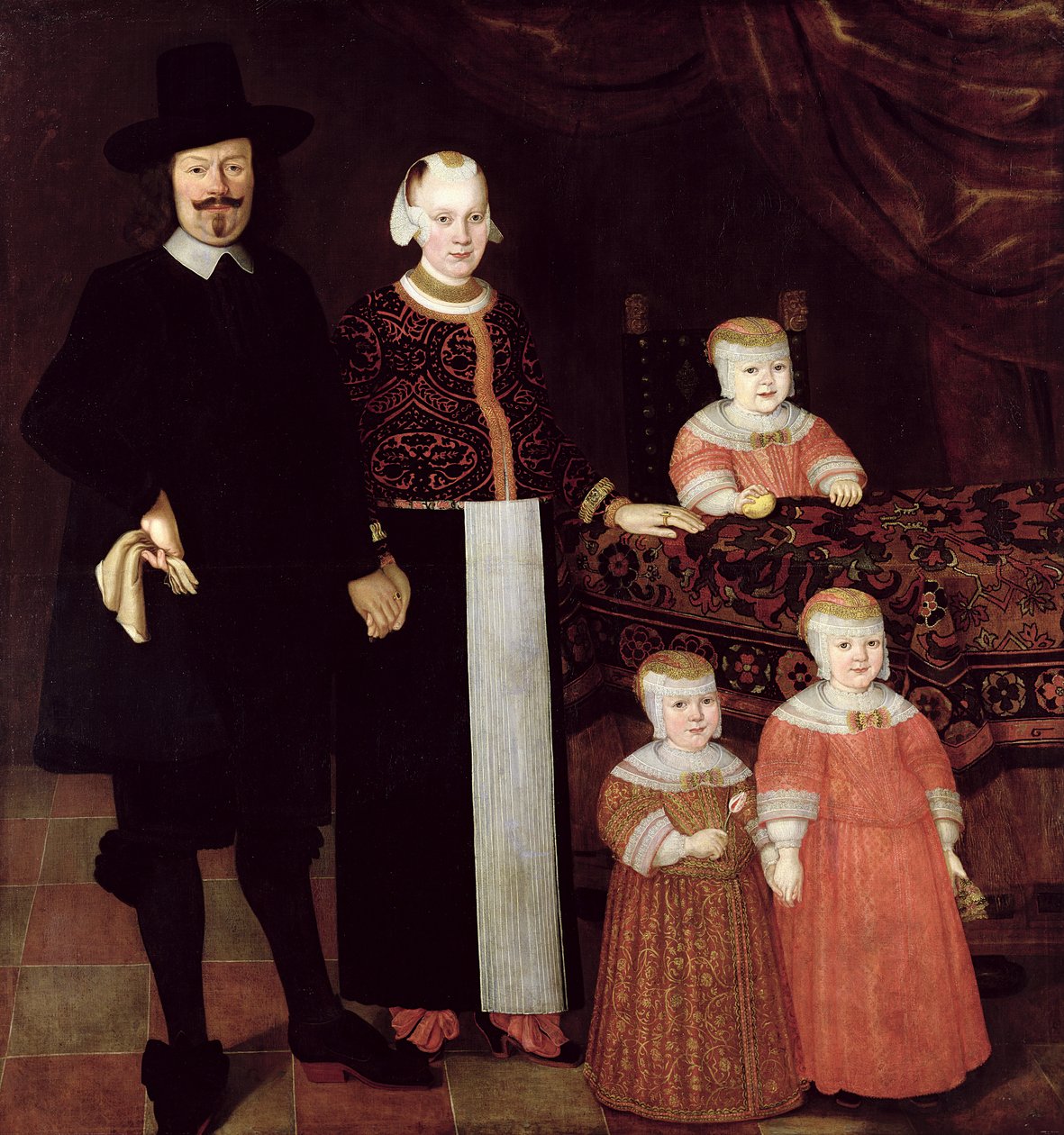 Porträt einer Hamburger Familie, ca. 1640 von Hamburg Master