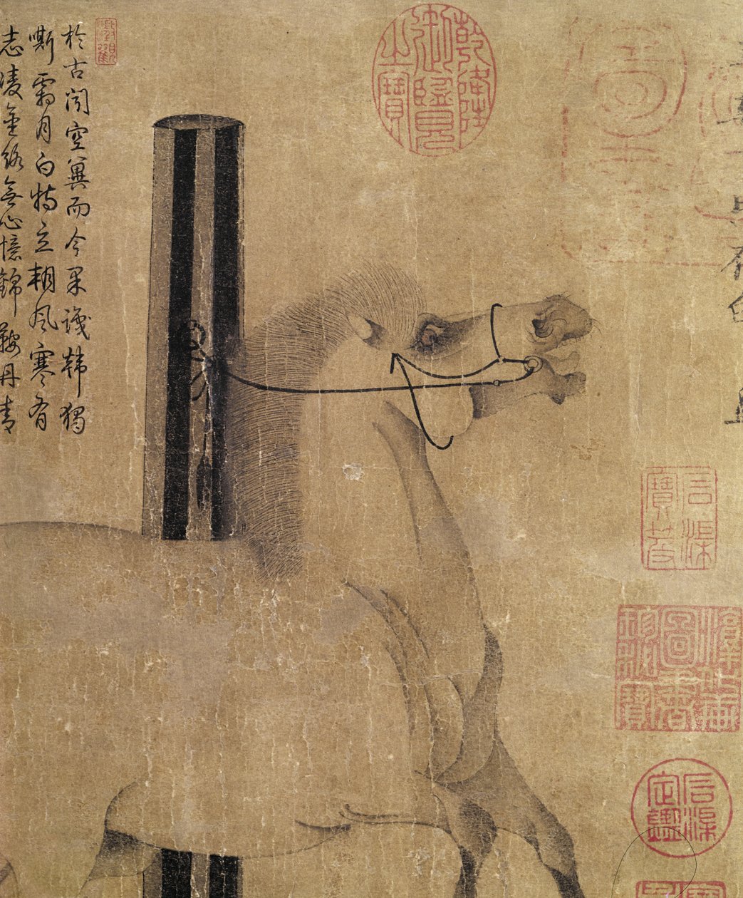 Nachtleuchtendes Weiß, Tang-Dynastie (618-907) ca. 750 (Tinte auf Papier) von Han Gan