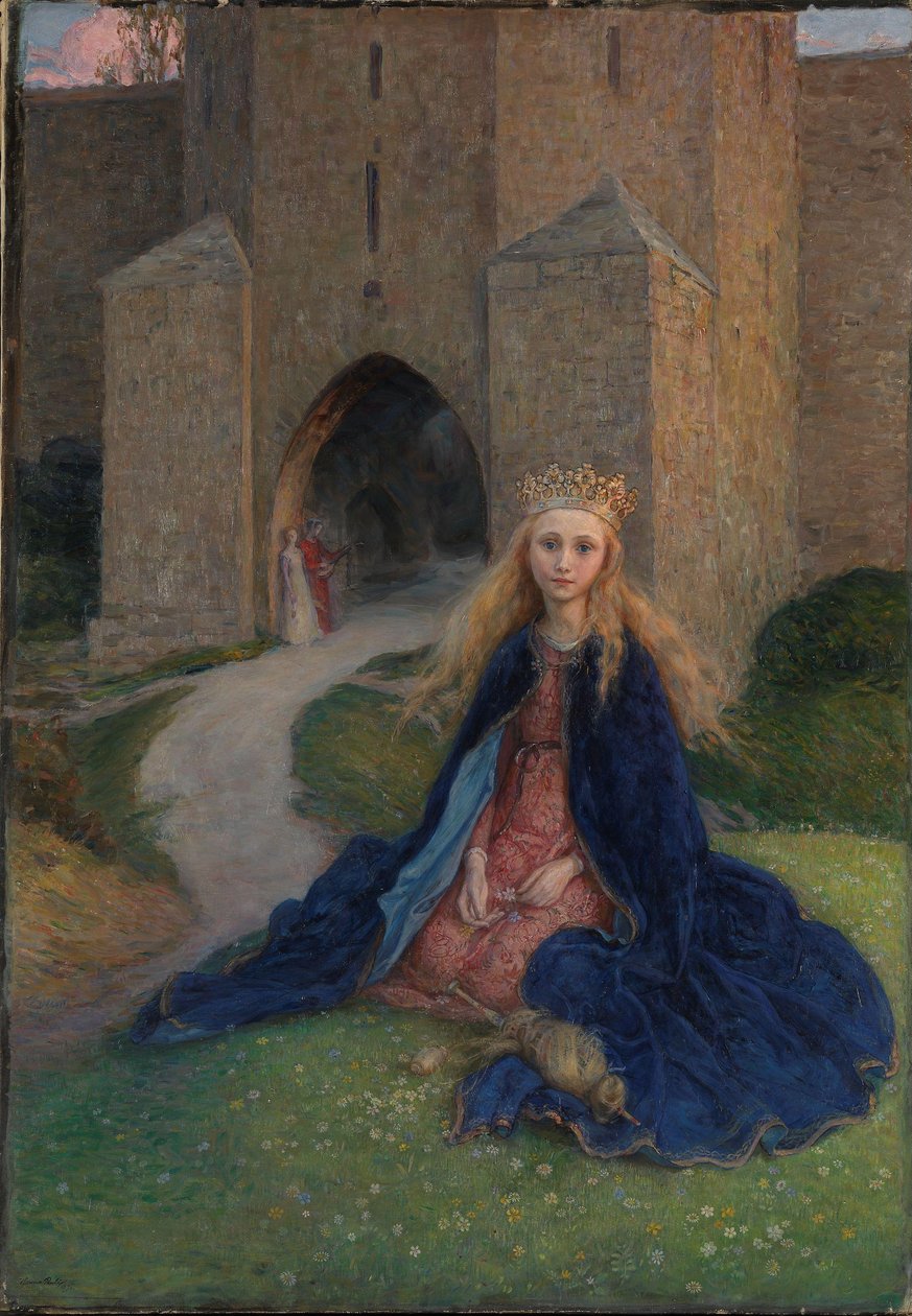 Prinzessin mit einer Spindel, 1896 von Hanna Pauli