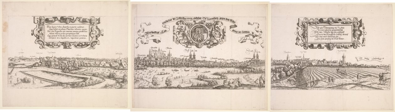 Panoramablick auf Nürnberg von Hanns Lautensack