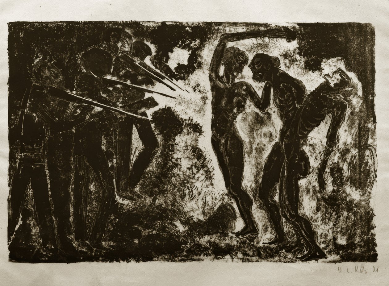 Totentanz von 1919: Das Standgericht / Exekution von Hanns Ludwig Katz