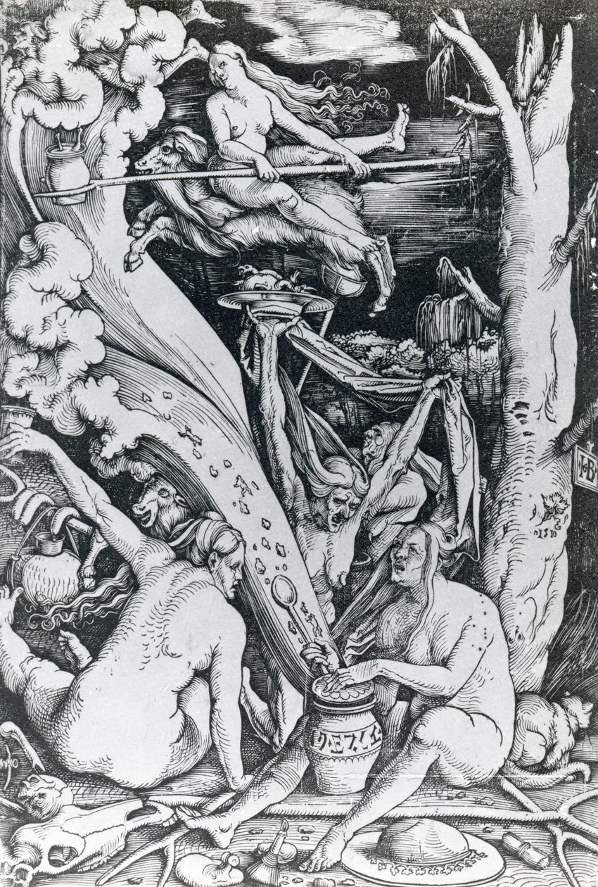 Die Hexen auf dem Sabbat von Hans Baldung Grien