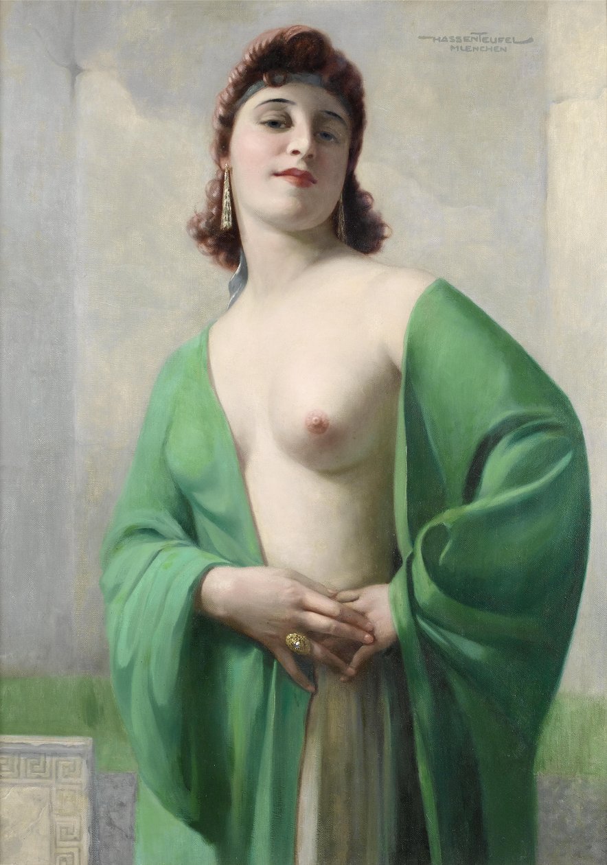 Bildnis einer rothaarigen Dame von Hans Hassenteufel