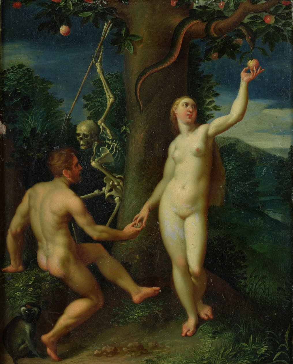 Adam und Eva von Hans I or Johann Rottenhammer