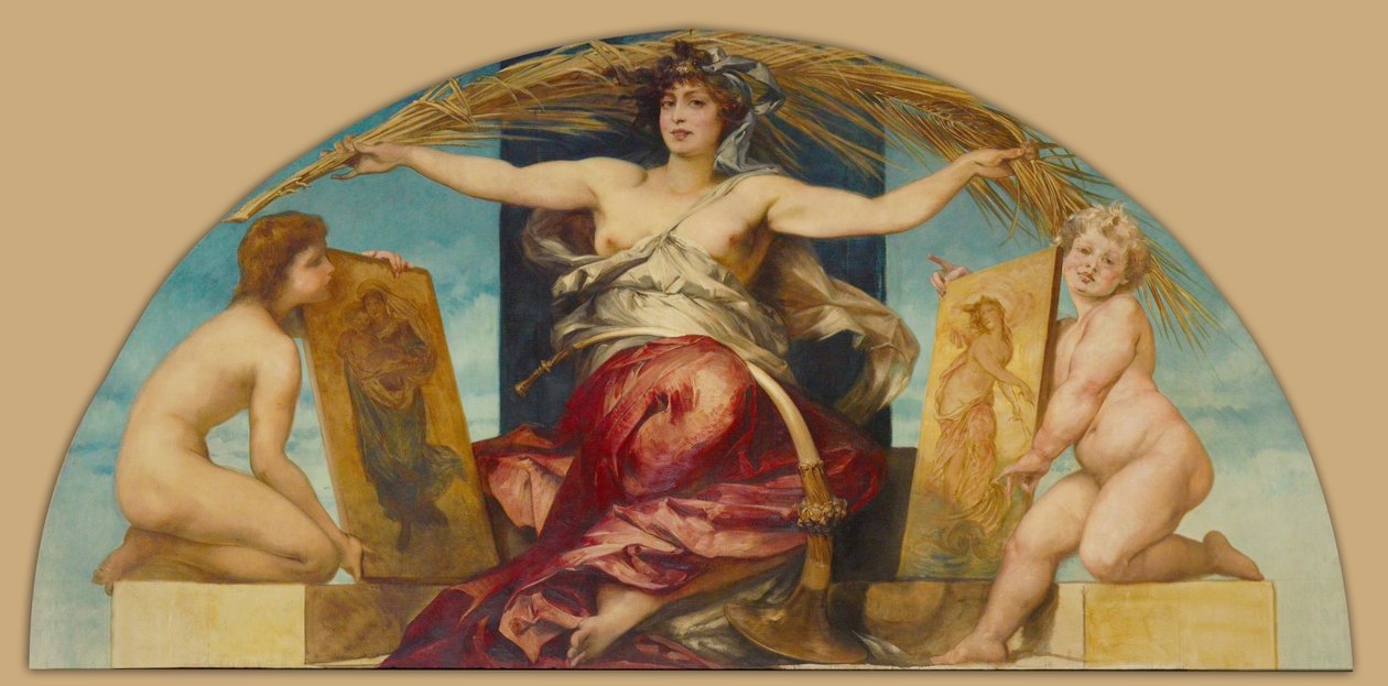 Allegorie der religiösen und profanen Malerei von Hans Makart