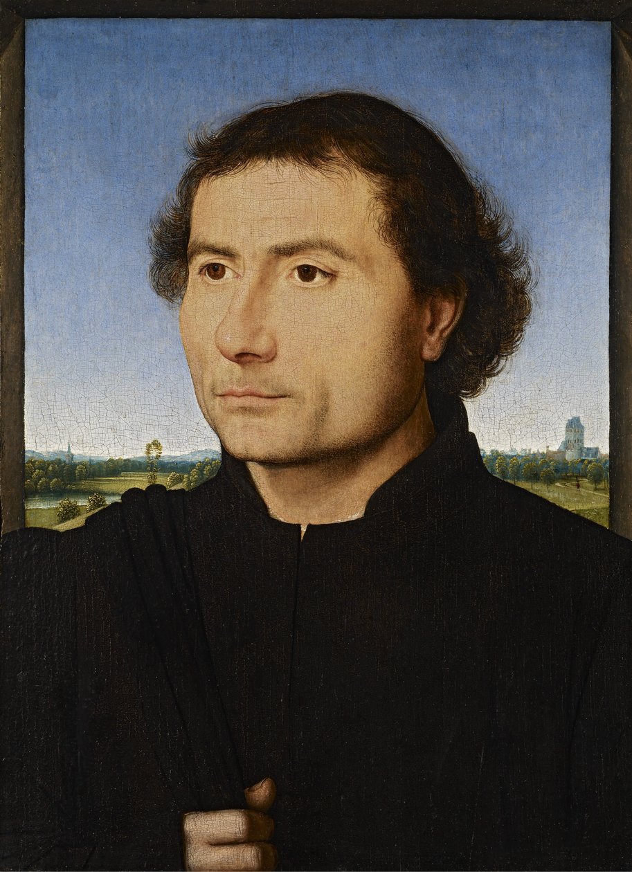 Porträt eines Mannes von Hans Memling