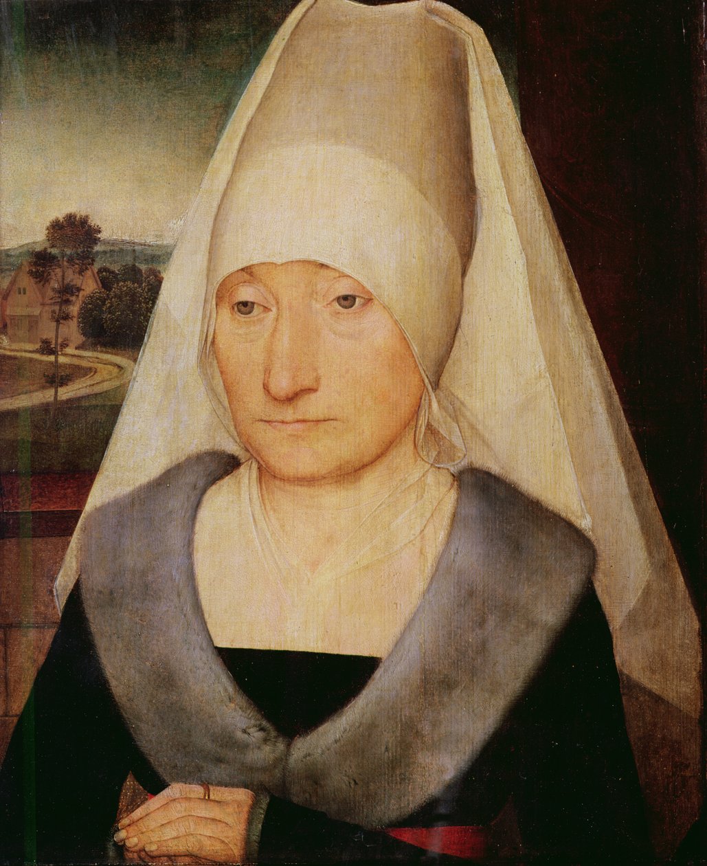 Porträt einer alten Frau von Hans Memling
