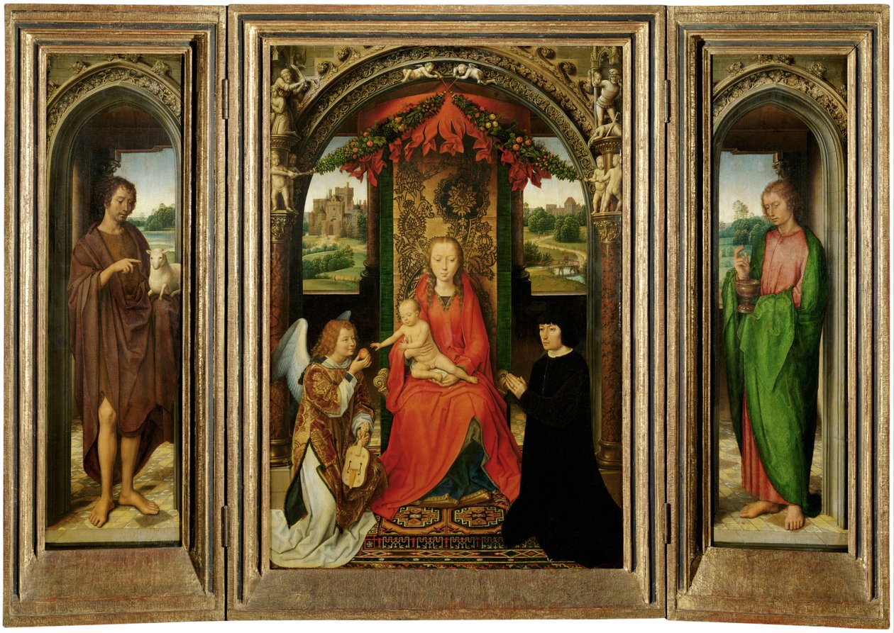 Kleines Triptychon des Heiligen Johannes des Täufers von Hans Memling