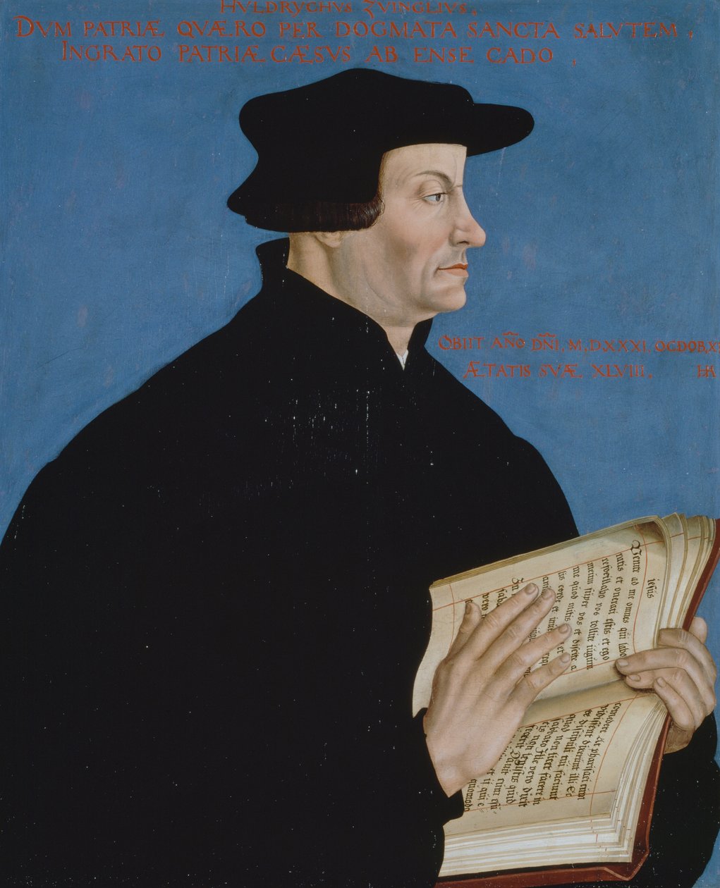 Porträt von Huldrych Zwingli von Hans Asper