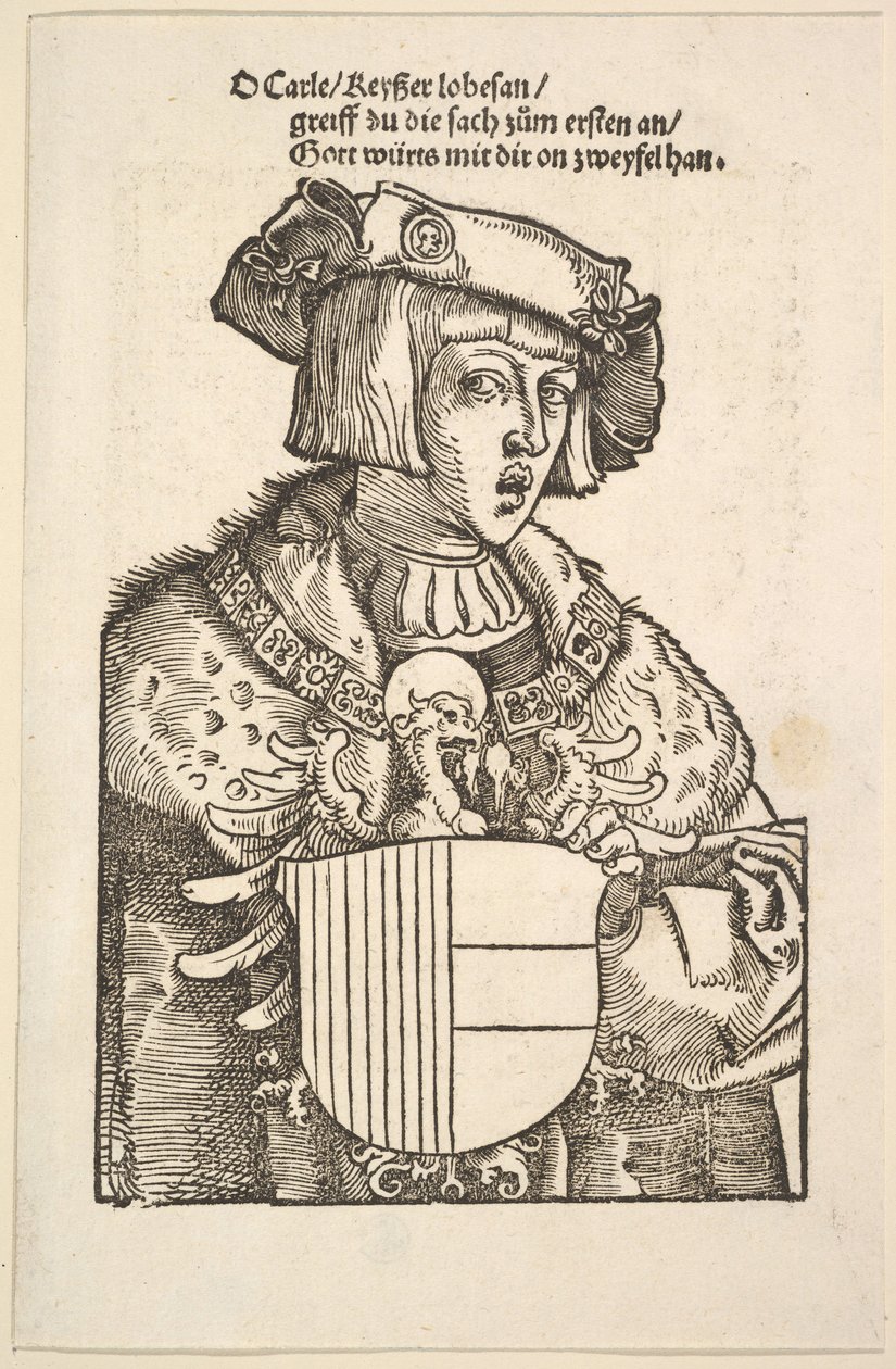 Porträt von Karl V. von Hans Baldung