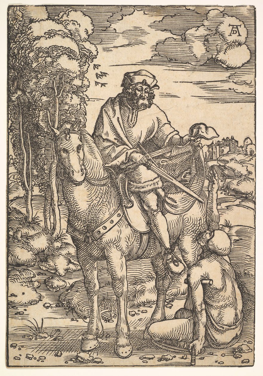 Sankt Martin zu Pferd, 15.-16. Jahrhundert von Hans Baldung