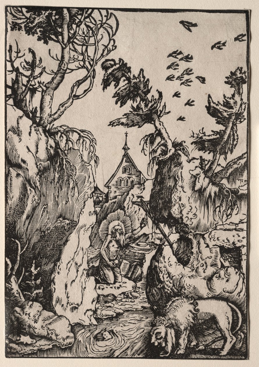 St. Hieronymus in der Wildnis von Hans Baldung