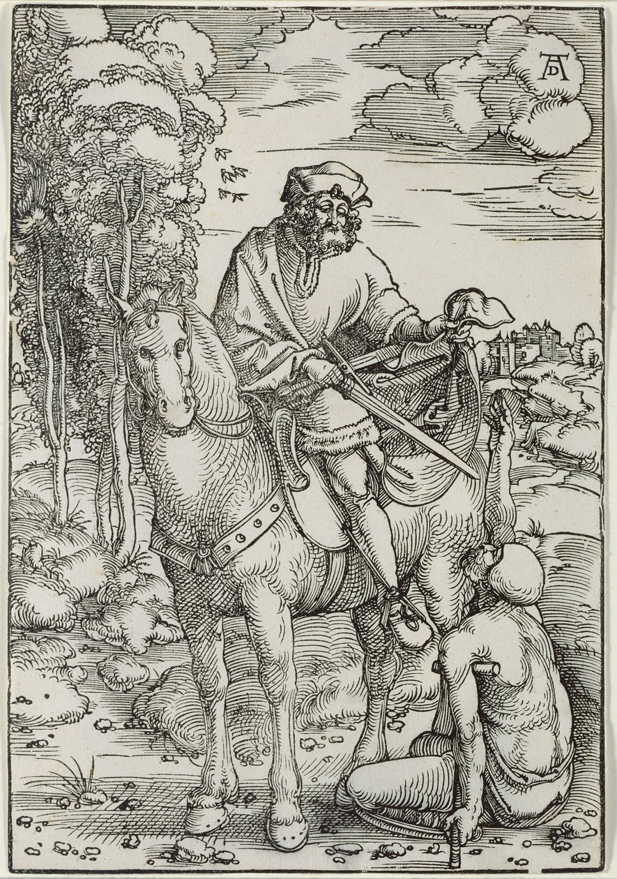 St. Martin teilt seinen Mantel von Hans Baldung Grien