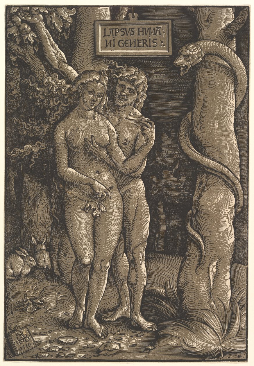 Der Sündenfall, 1511 von Hans Baldung Grien