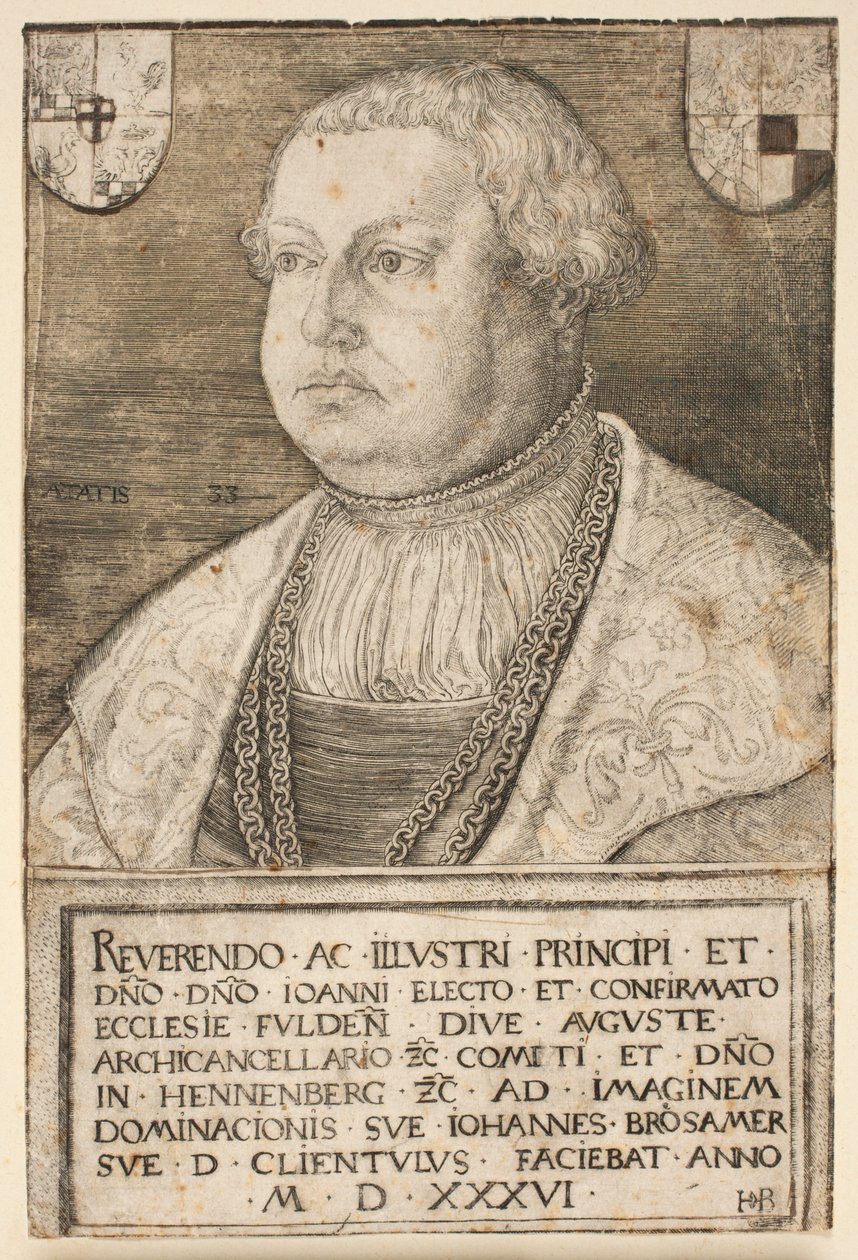 Porträt von Johann von Henneberg von Hans Brosamer