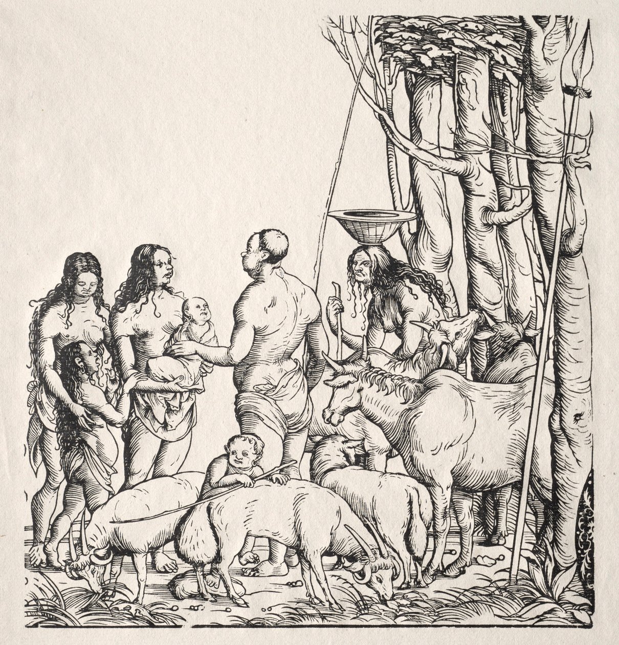 Hottentotten mit Herde von Hans Burgkmair