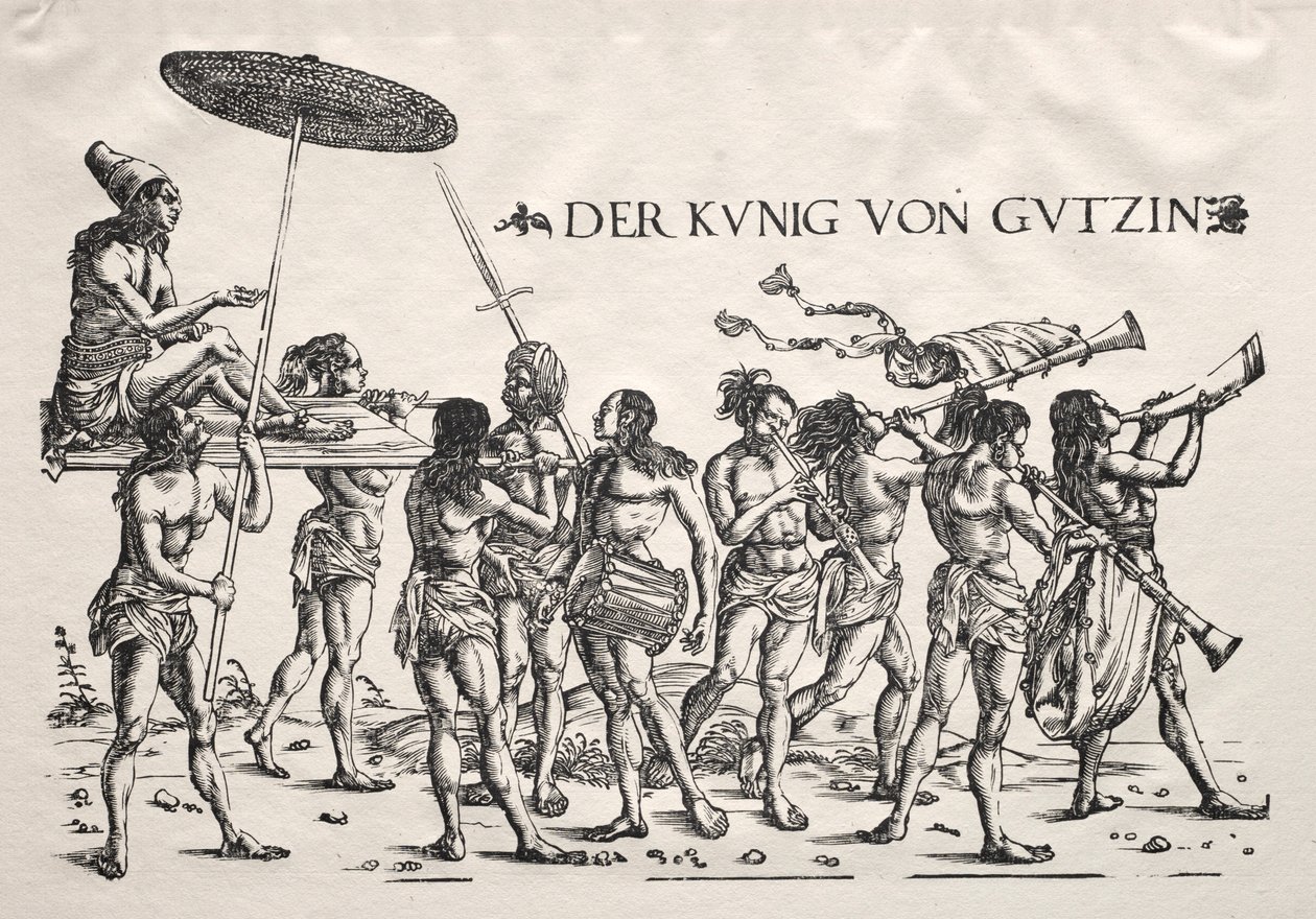 Der König von Cochin von Hans Burgkmair