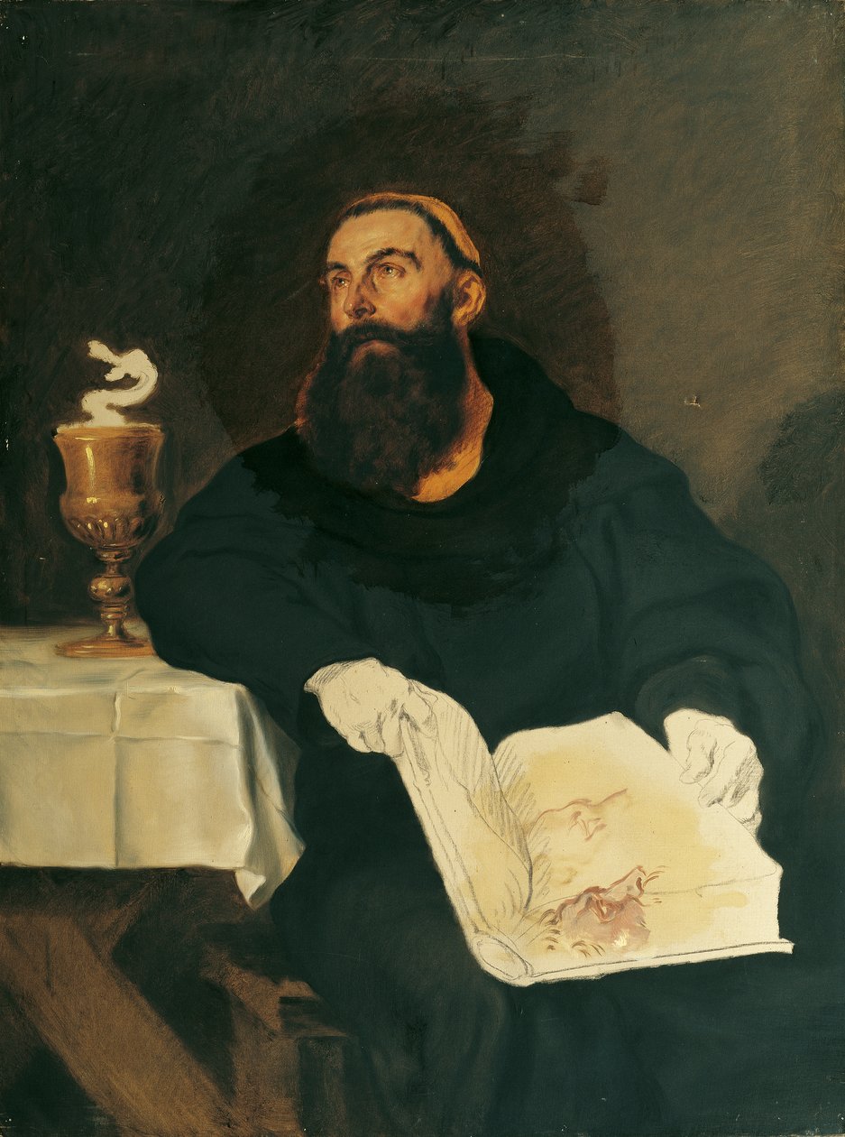 Der heilige Benedikt von Nursia von Hans Canon