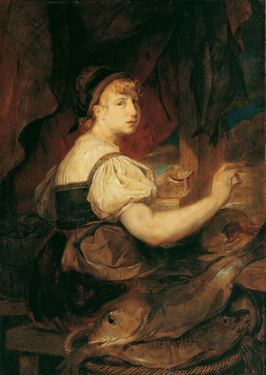 Fischverkäuferin von Hans Canon
