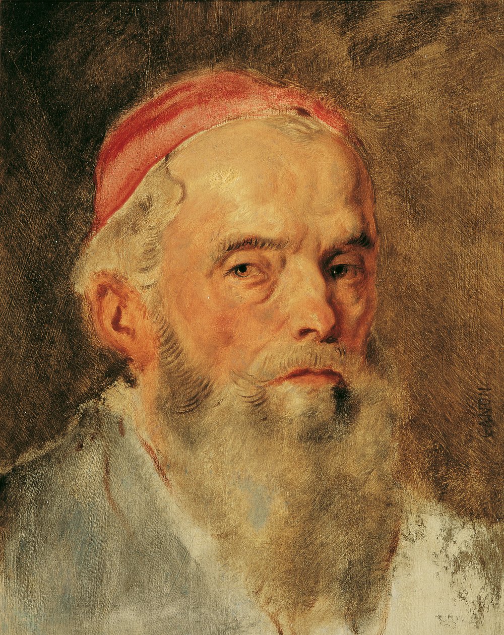 Kopfstudie zur Loge Johannis von Hans Canon