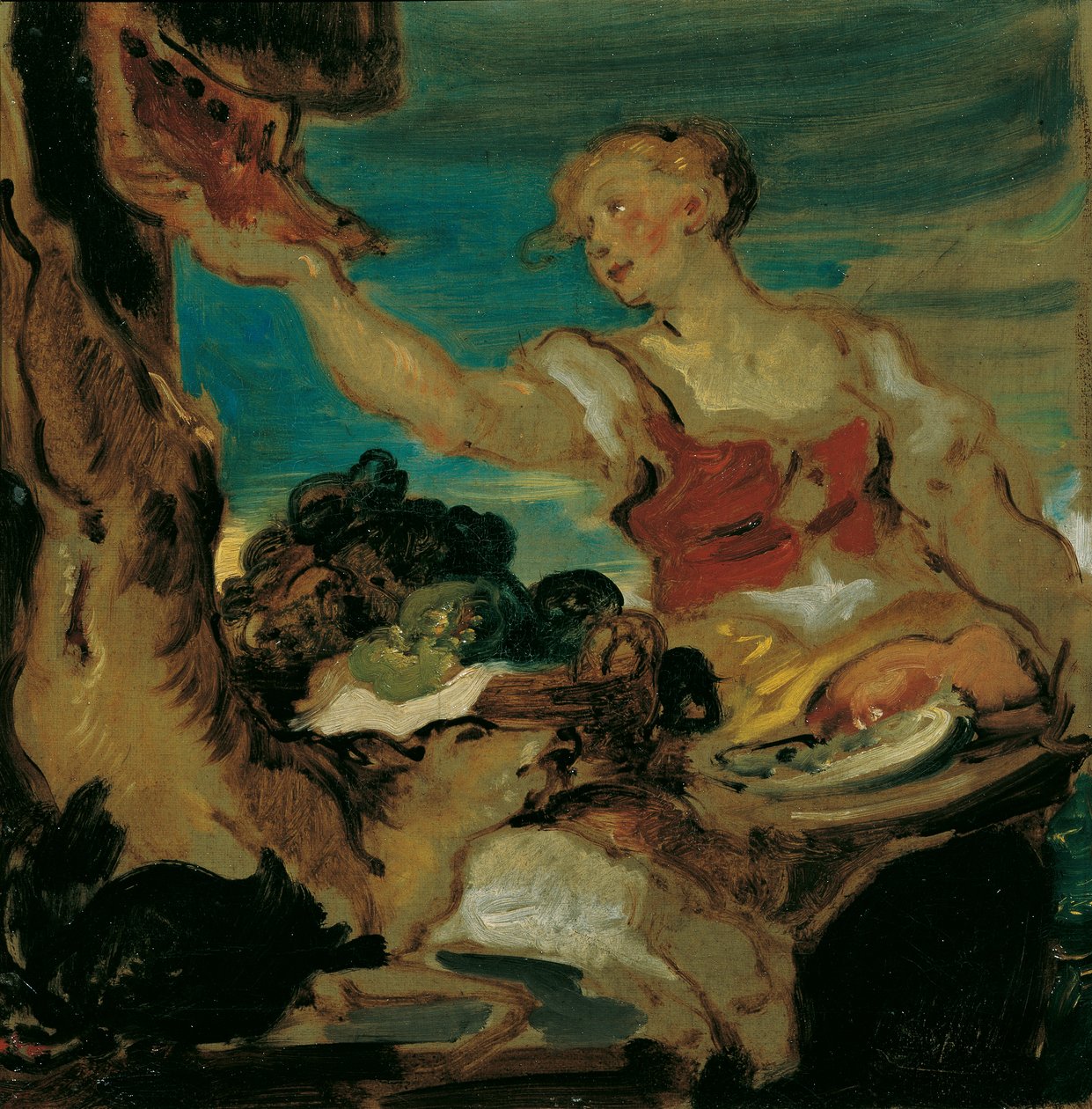 Wildbretverkäuferin von Hans Canon
