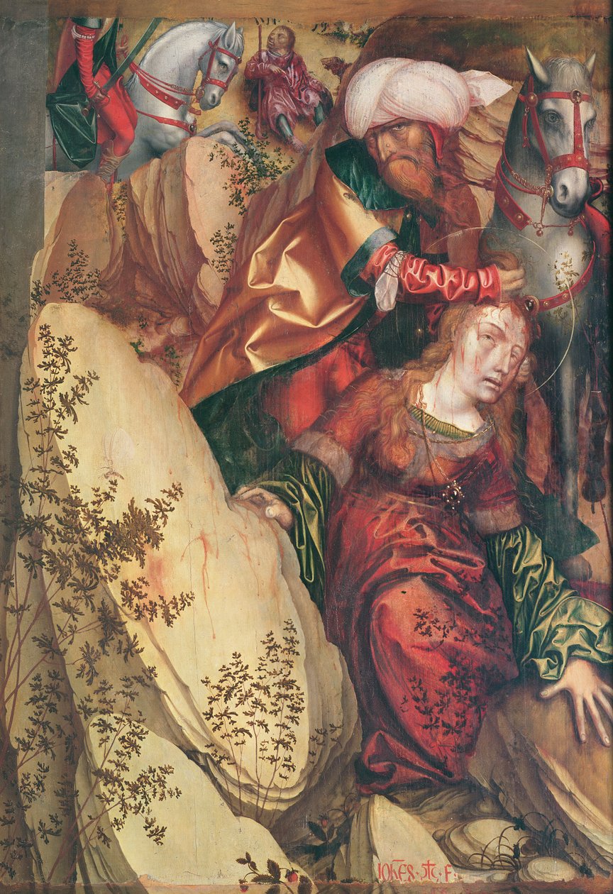 Das Martyrium der hl. Barbara, 1503 von Hans Fries