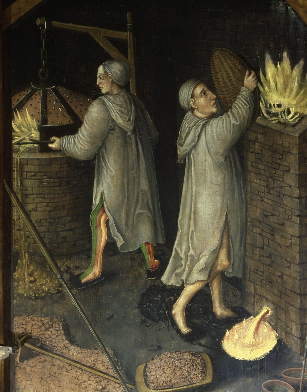 Detail aus Bergbaulandschaft, 1521 von Hans Hesse