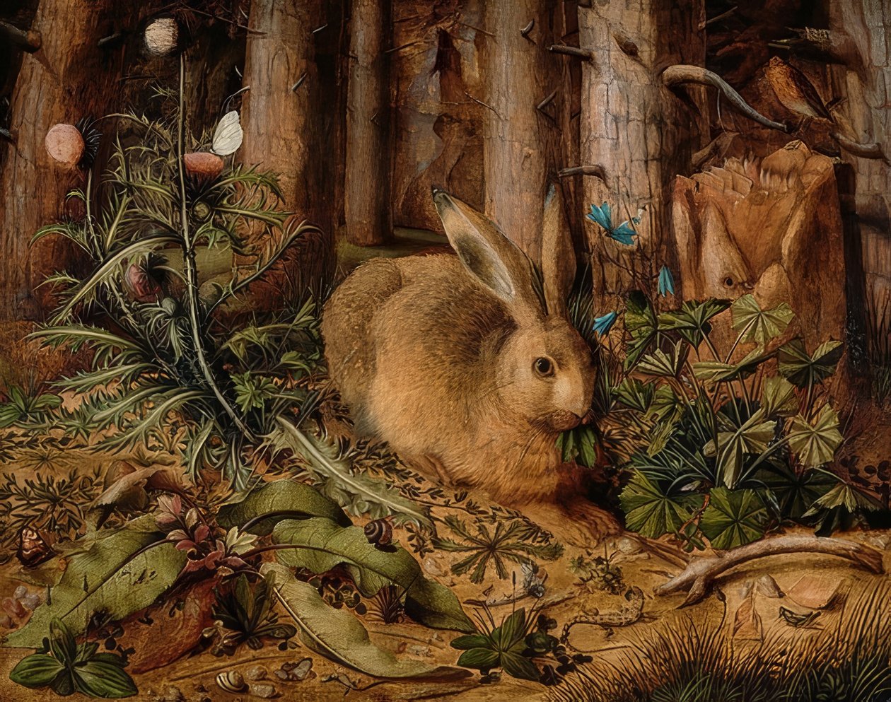 Hase im Wald, um 1585 von Hans Hoffmann