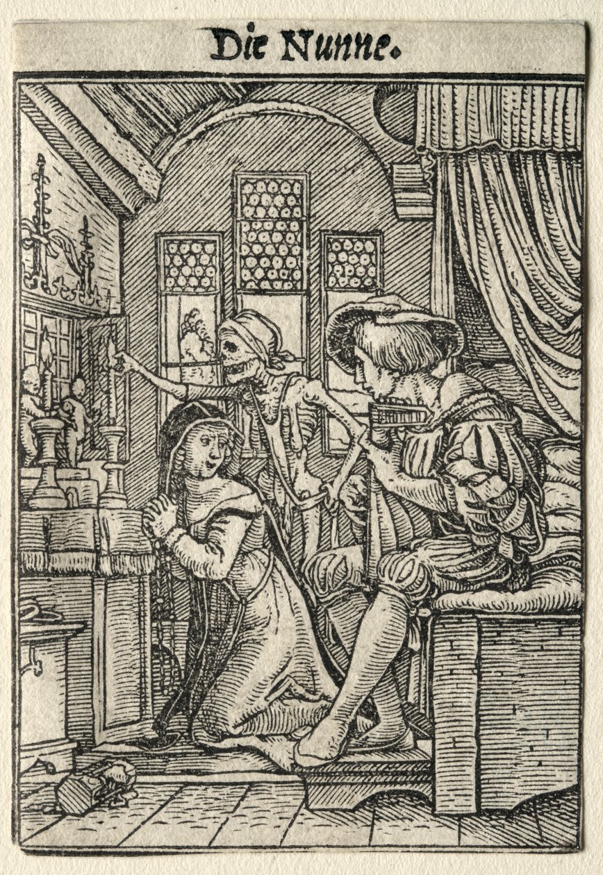 Totentanz: Die Nonne von Hans Holbein
