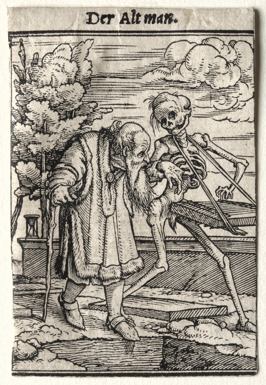 Totentanz: Der alte Mann von Hans Holbein