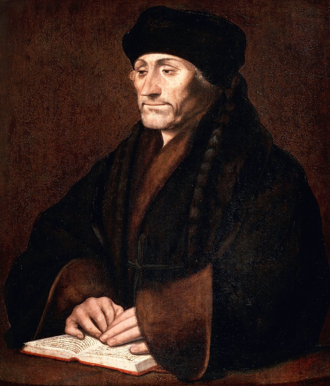 Porträt von Desiderius Erasmus von Hans Holbein der Jüngere