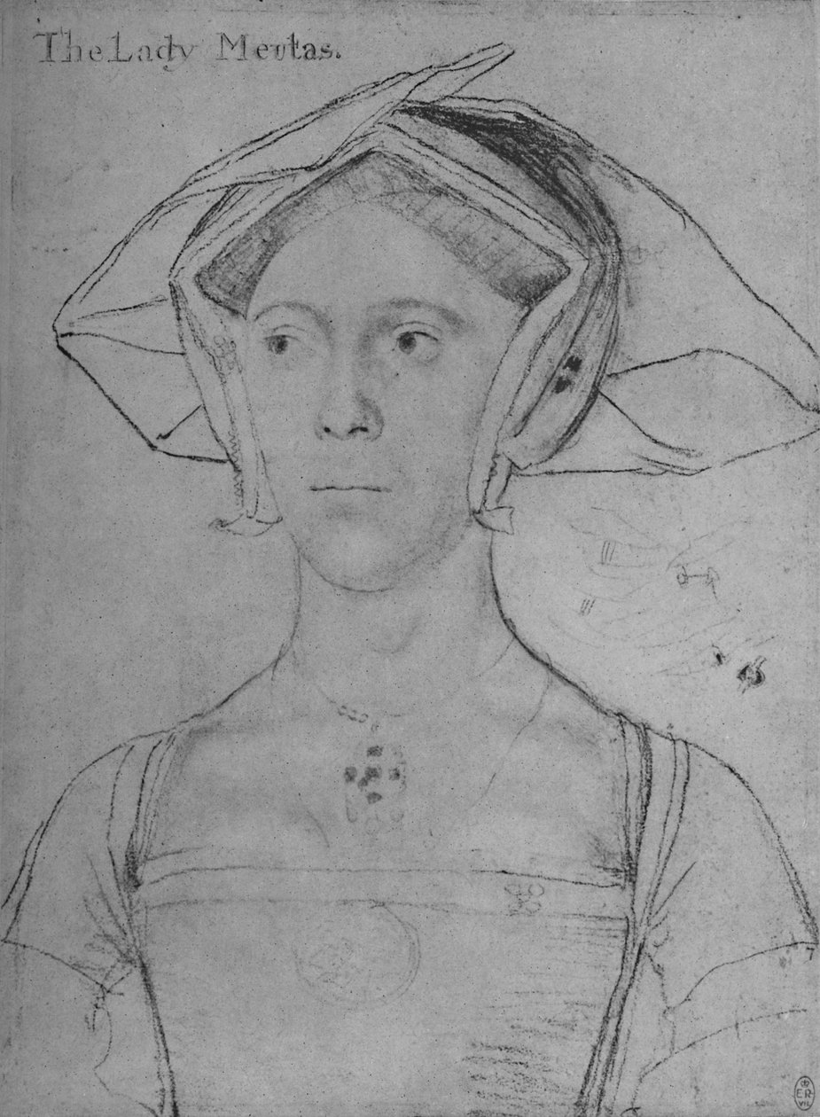 Joan, Lady Meutas, ca. 1536-1543 von Hans Holbein der Jüngere