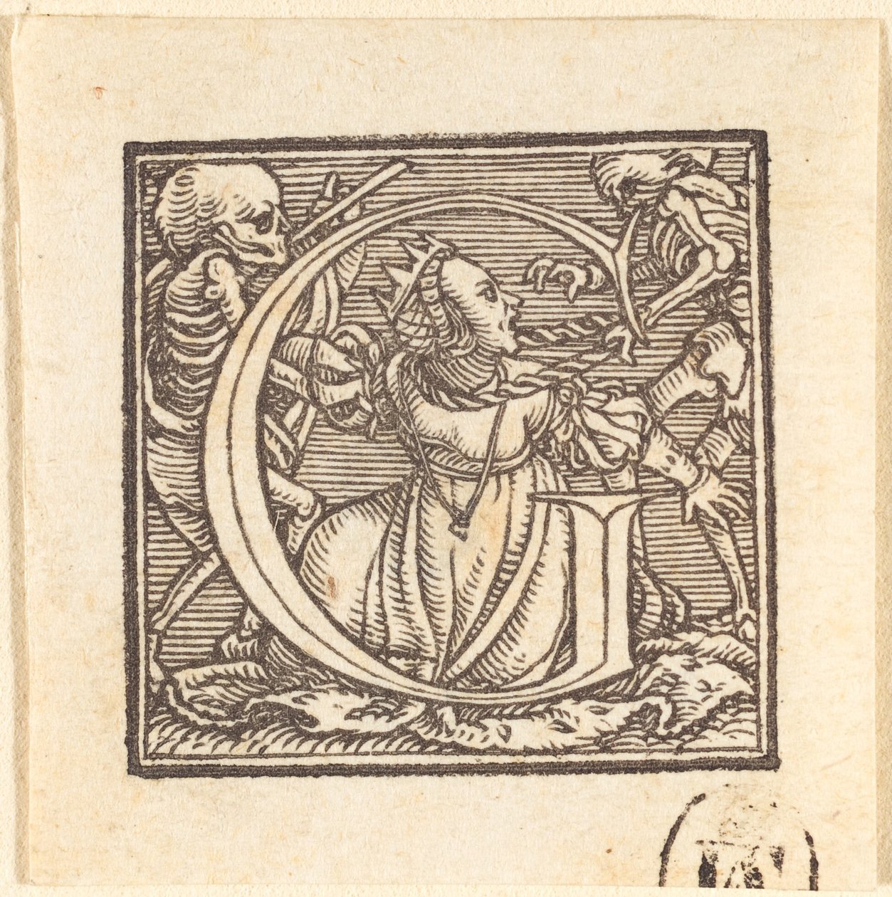 Buchstabe G von Hans Holbein der Jüngere