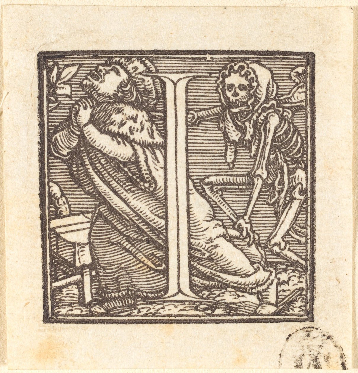 Buchstabe I von Hans Holbein der Jüngere