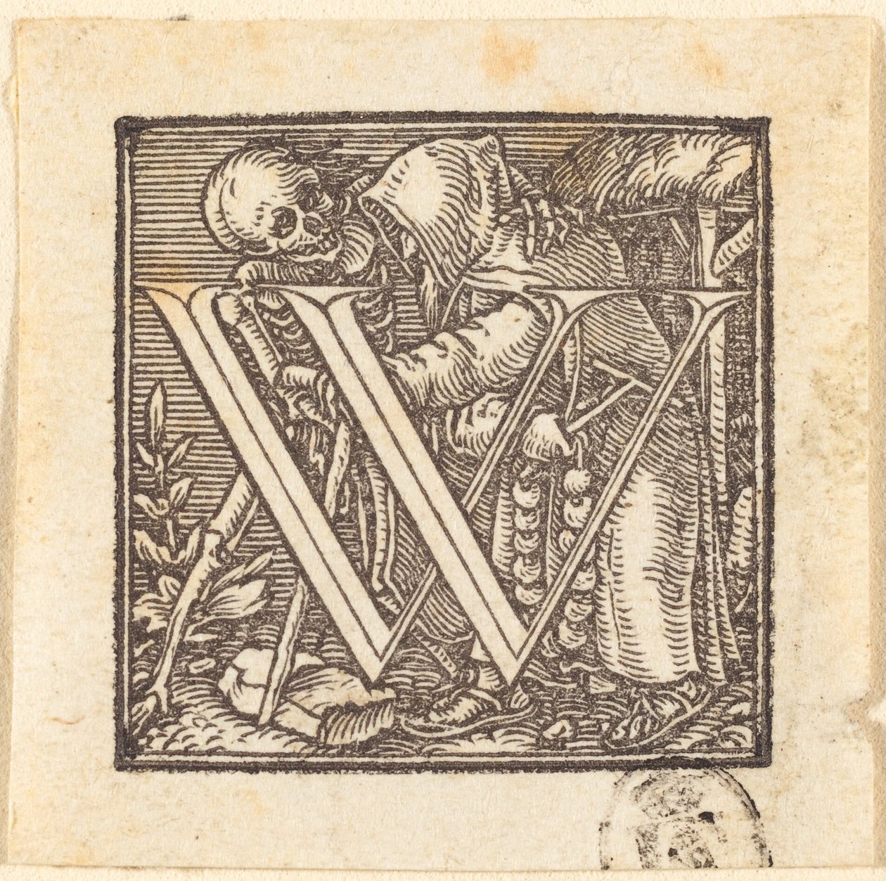 Brief W von Hans Holbein der Jüngere