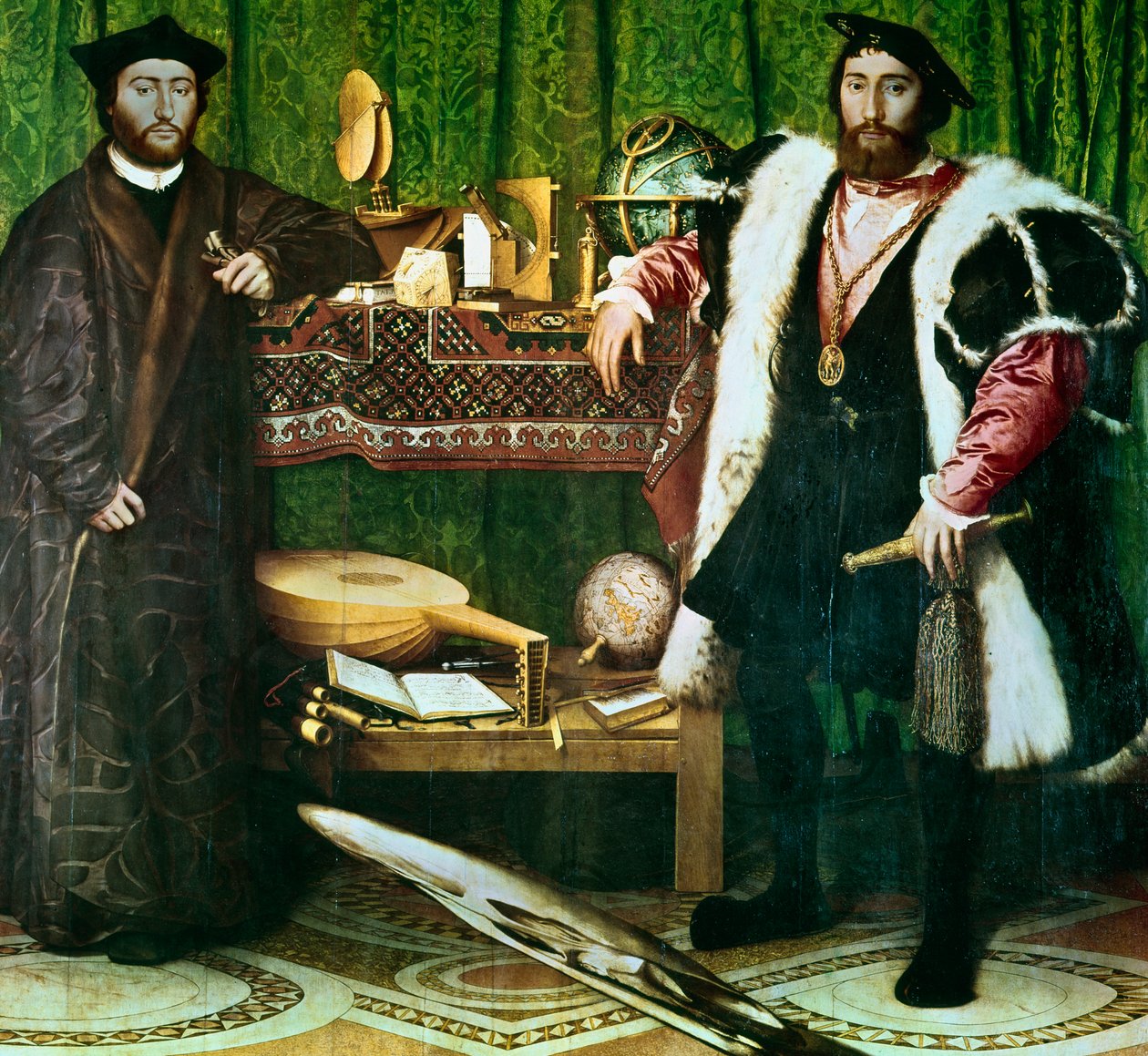 Die Gesandten, 1533 von Hans Holbein der Jüngere