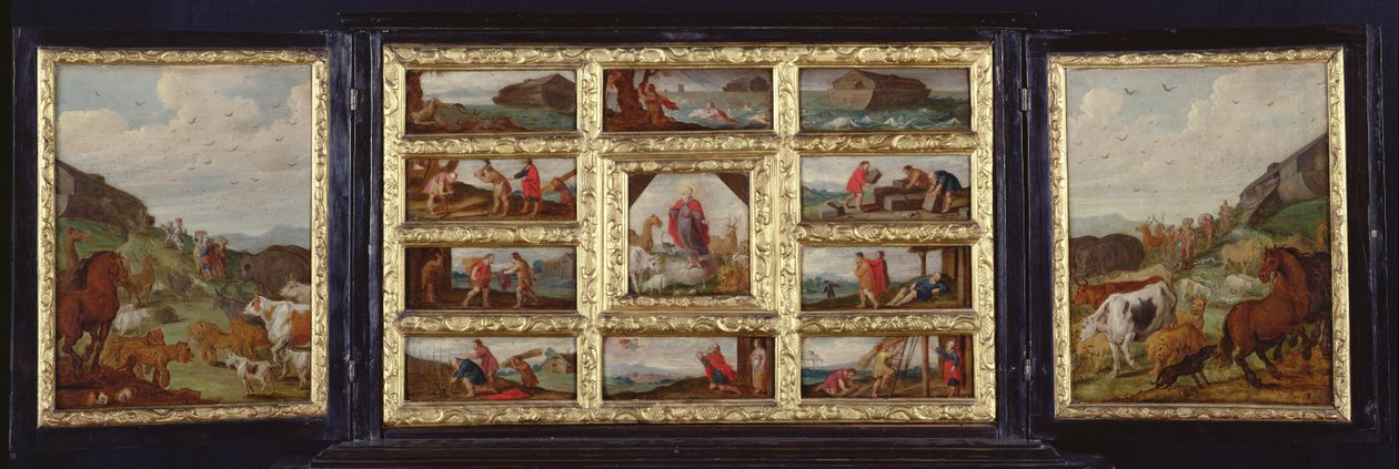 Noahs Arche Triptychon von Hans III Jordaens