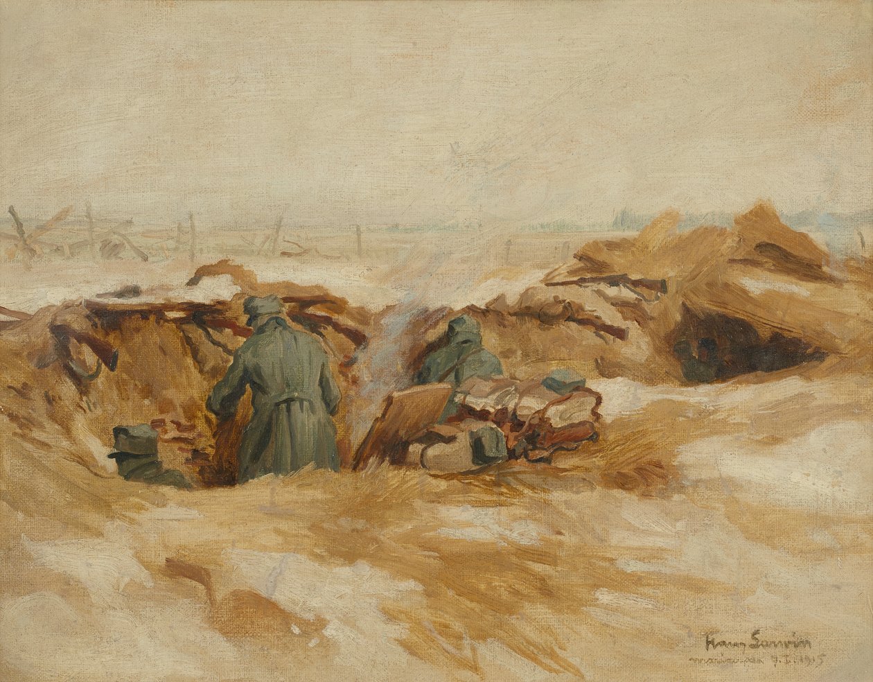 Schützengraben von Hans Larwin