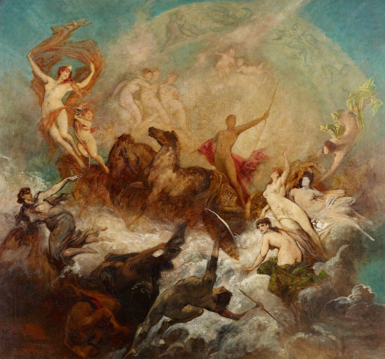 Der Sieg des Lichtes über die Finsternis von Hans Makart