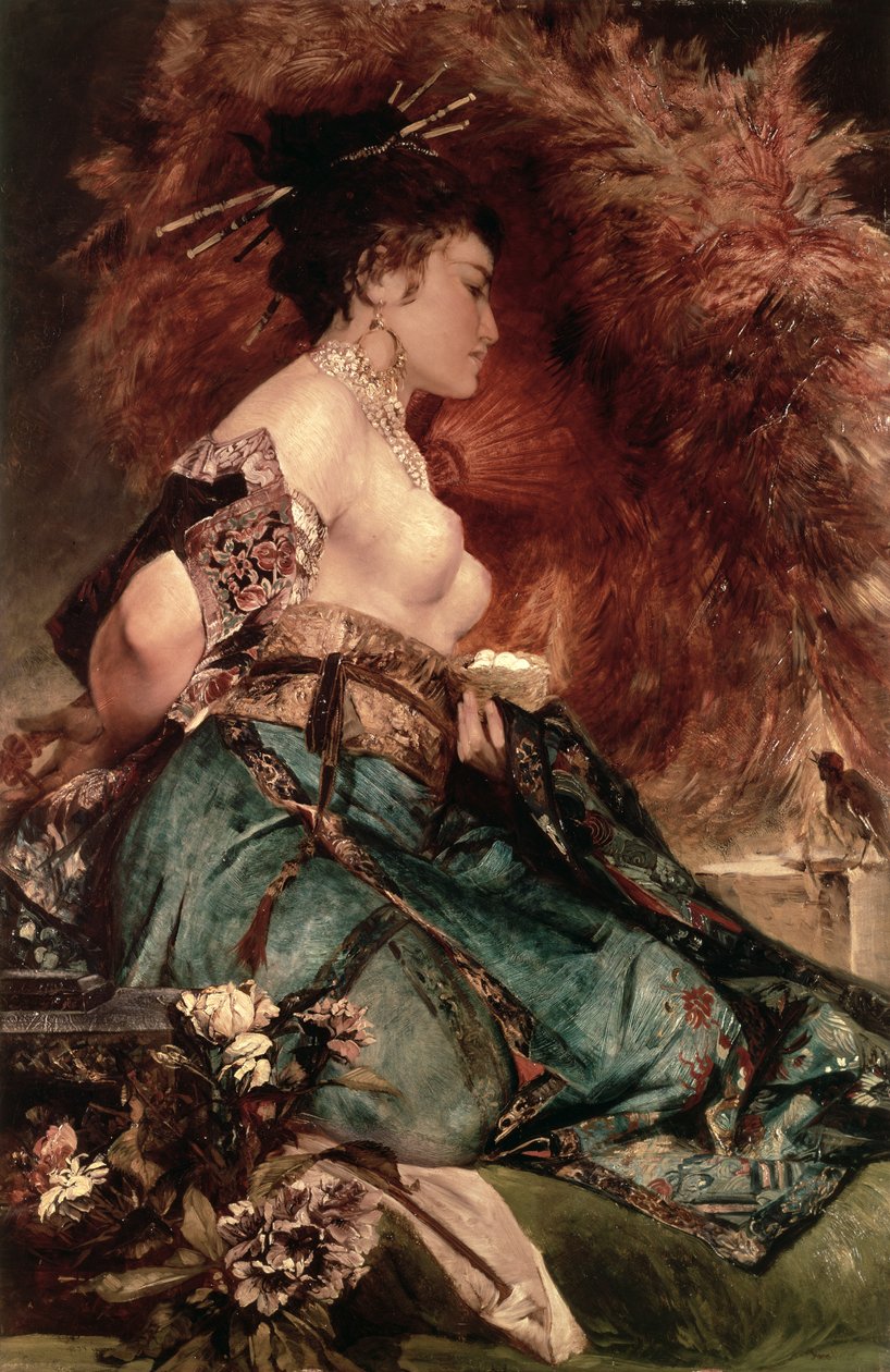 Japanisches Mädchen von Hans Makart