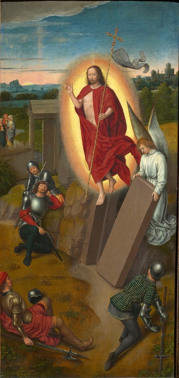 Kalvarien-Triptychon: Die Auferstehung, rechter Flügel, 1480er Jahre von Hans Memling
