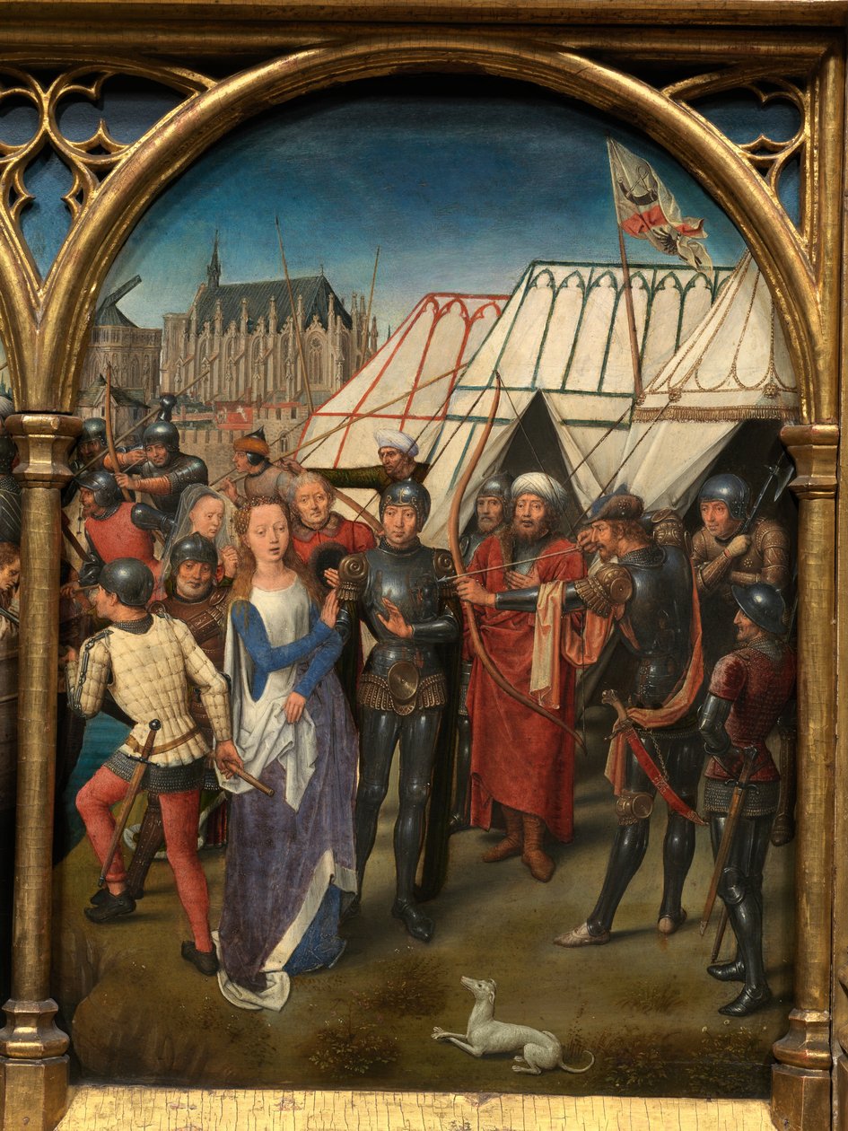 Detail des Reliquiars der Heiligen Ursula von Hans Memling
