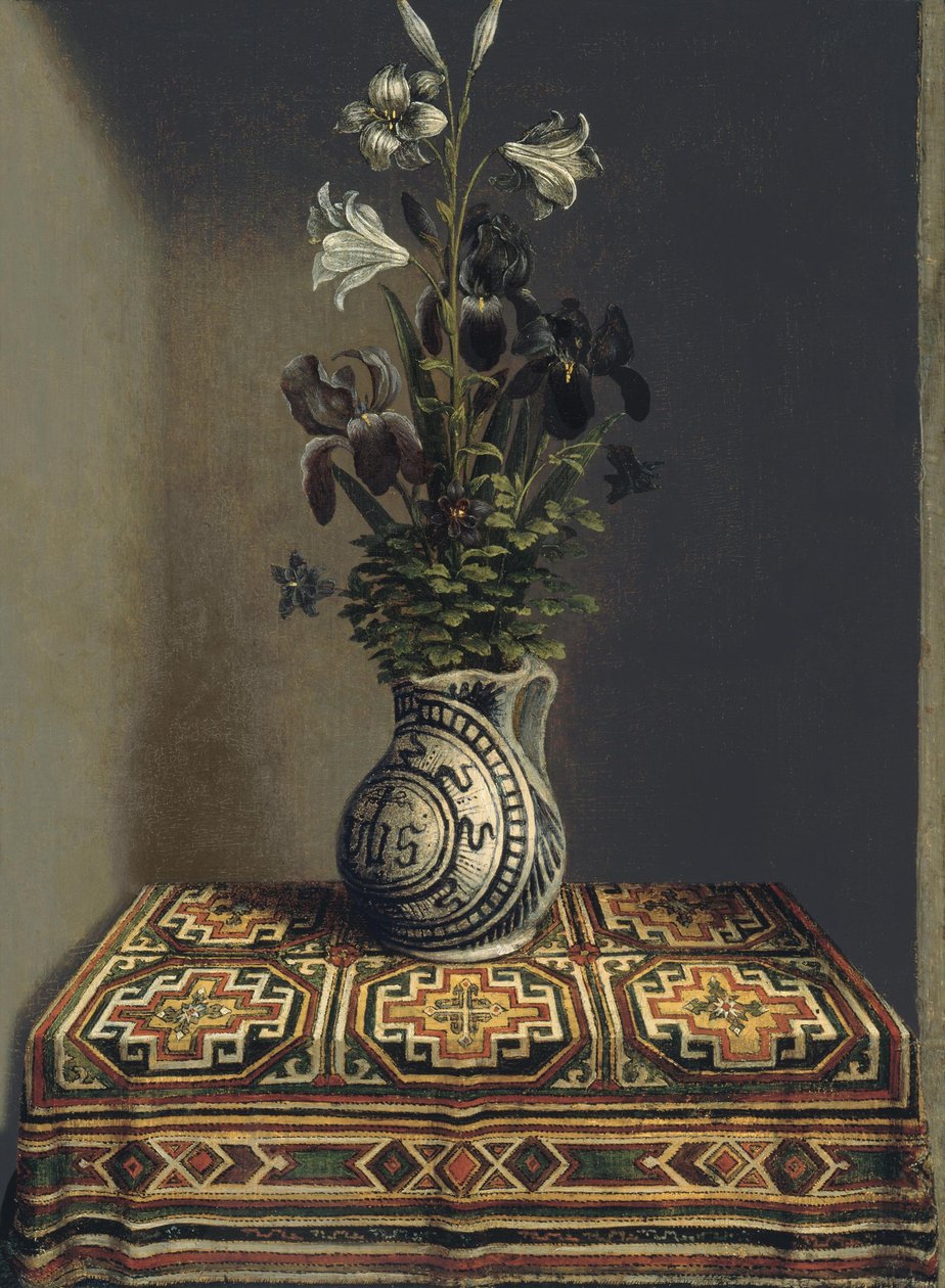 Blumen in einem Krug, ca. 1485 von Hans Memling