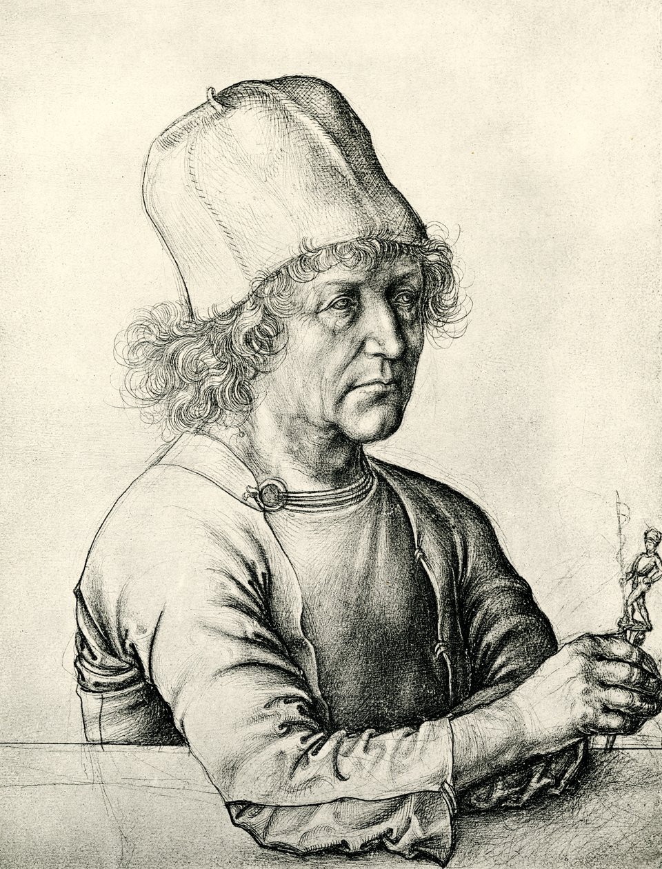 Porträt eines Goldschmieds von Hans Memling