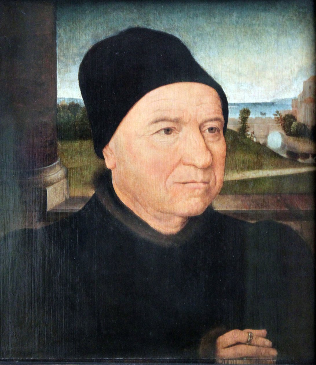 Porträt eines alten Mannes von Hans Memling